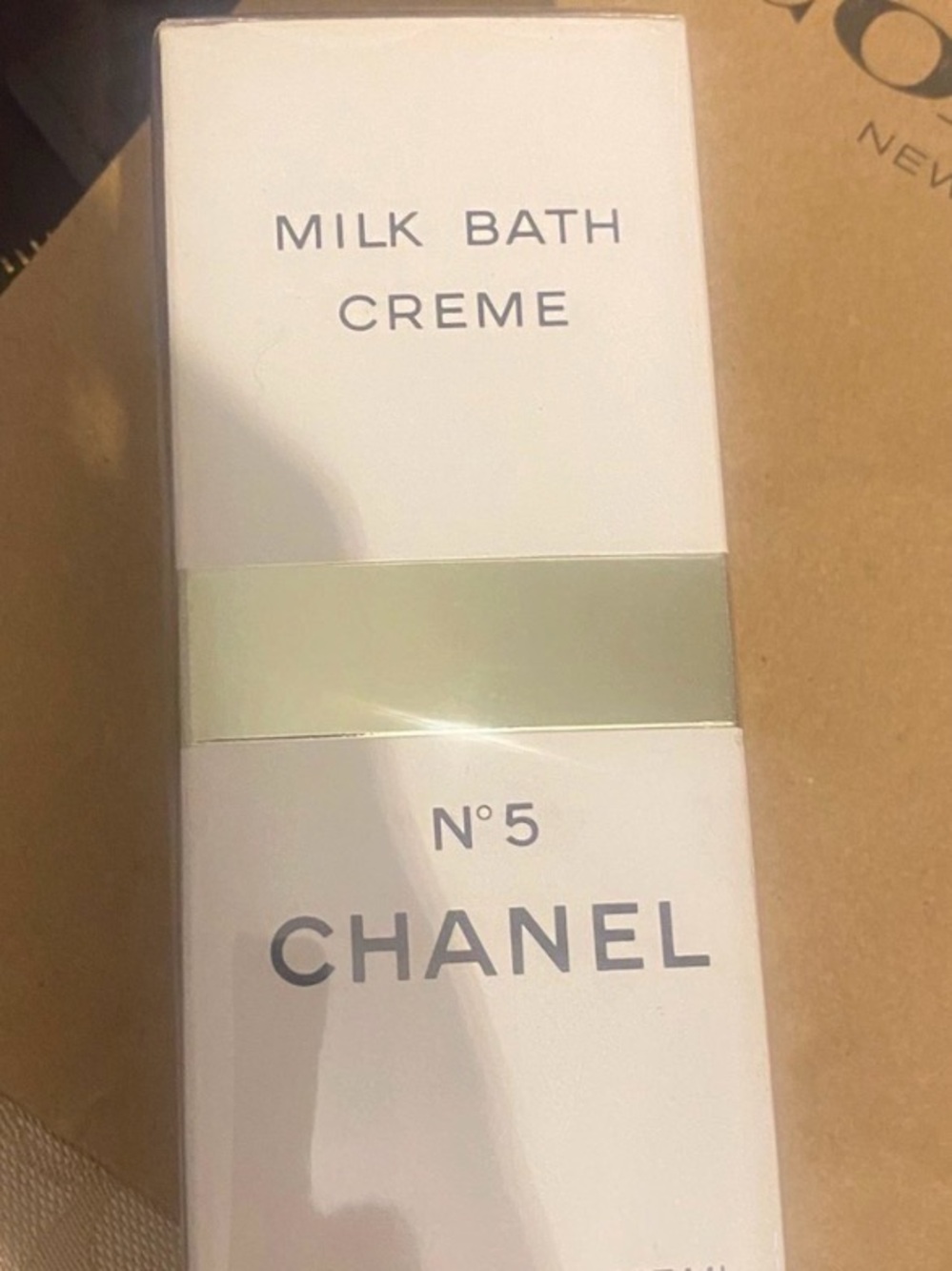 CHANEL  No. 5 Milk Bath Creme in White and Silver sealed